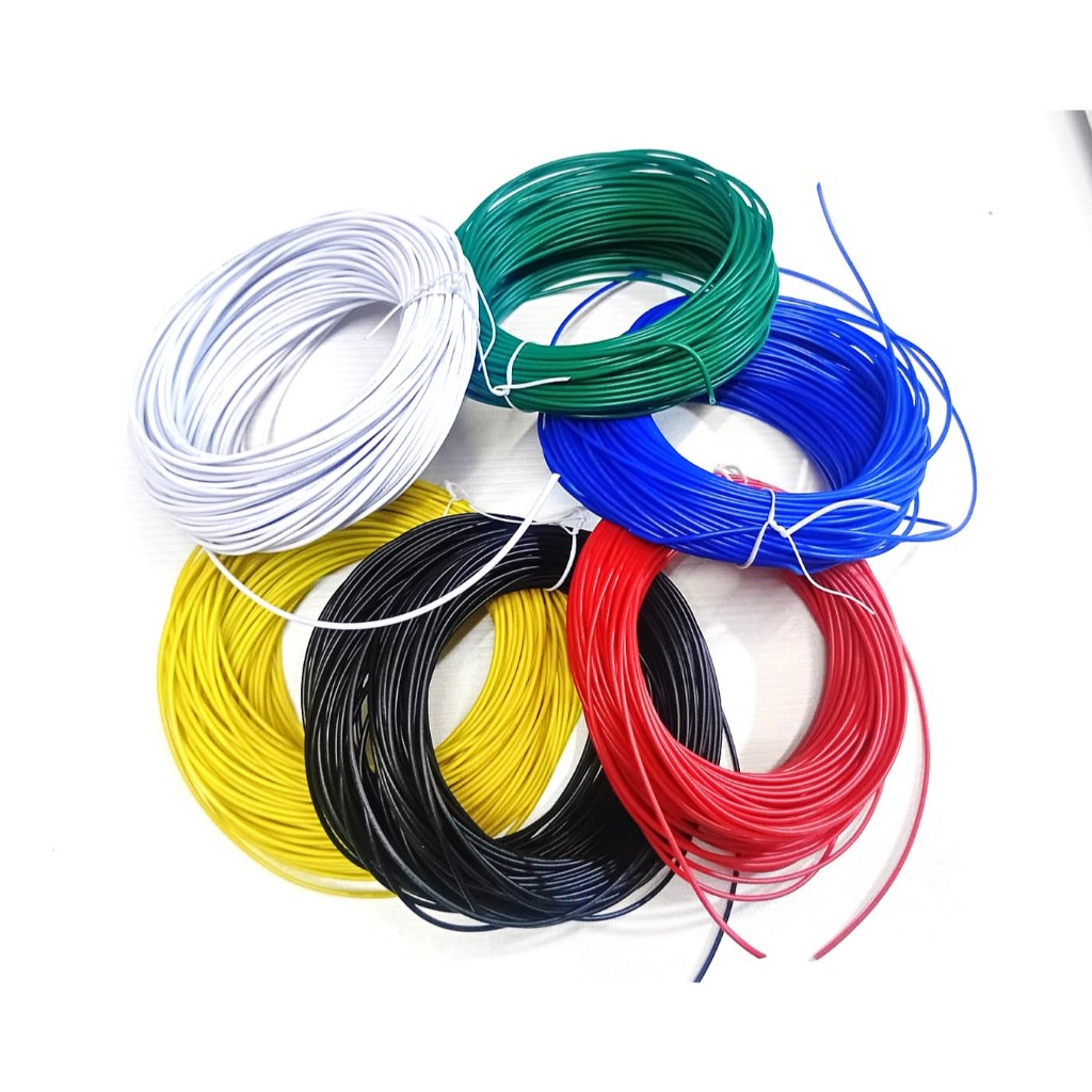 AWG22 Silver Tinned Cu สายทองแดงสีขาว Easy to Solder roll 30 m 22AWG สาย AWG 22 AWG
