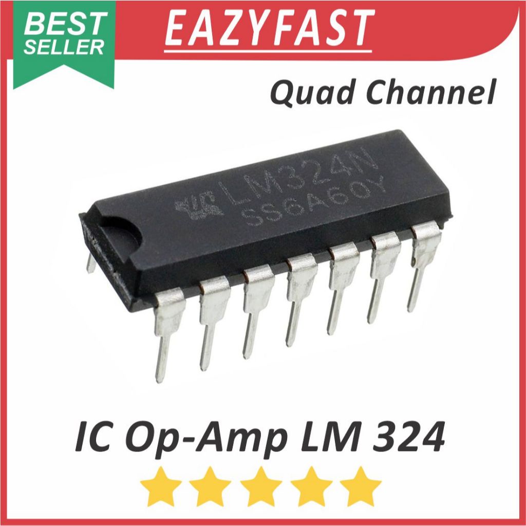 IC Quad Op Amp LM324 LM 324 N DIP ทรานซิสเตอร์ชิป LM324N Operational เครื่องขยายเสียง Dual OpAmp Com