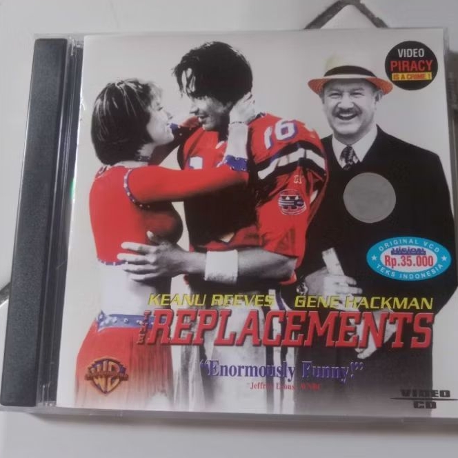 VCD Original Replacements Feat Keanu Reeves ข้อความอินโดนีเซีย