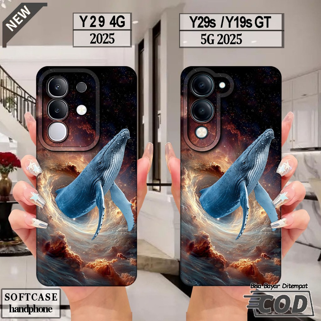 VIVO Y29 4G Silicone - เคส VIVO Y29S - เคส VIVO Y19S GT _เคส softcase สีดําใสยืดหยุ่นสุดเท่