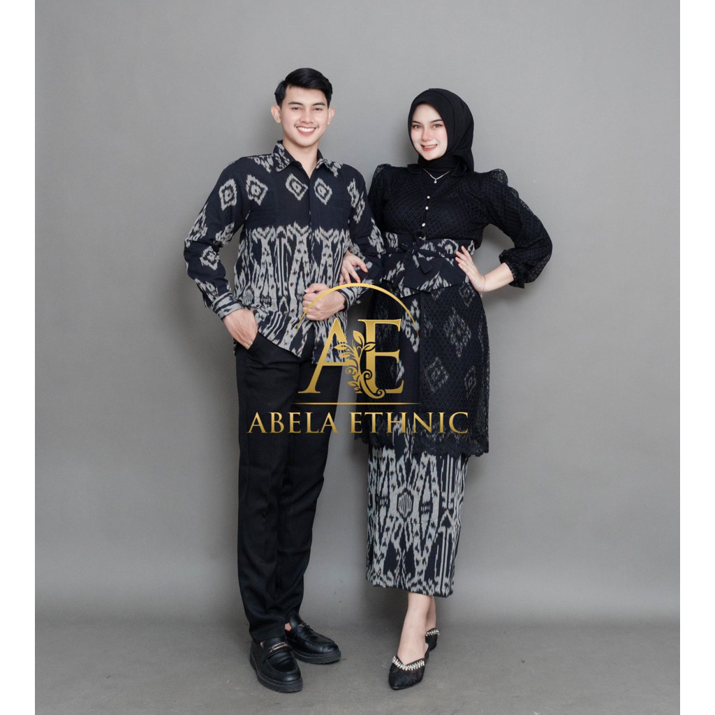 เสื้อผ้า BLACK COUPLE WOVEN - เสื้อผ้าซับใน - COUPLE - COUPLE - ETHNIC COUPLE - WEDDING COUPLE - COU