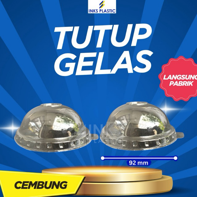 CONVEX GLASS LID PET DOME LID