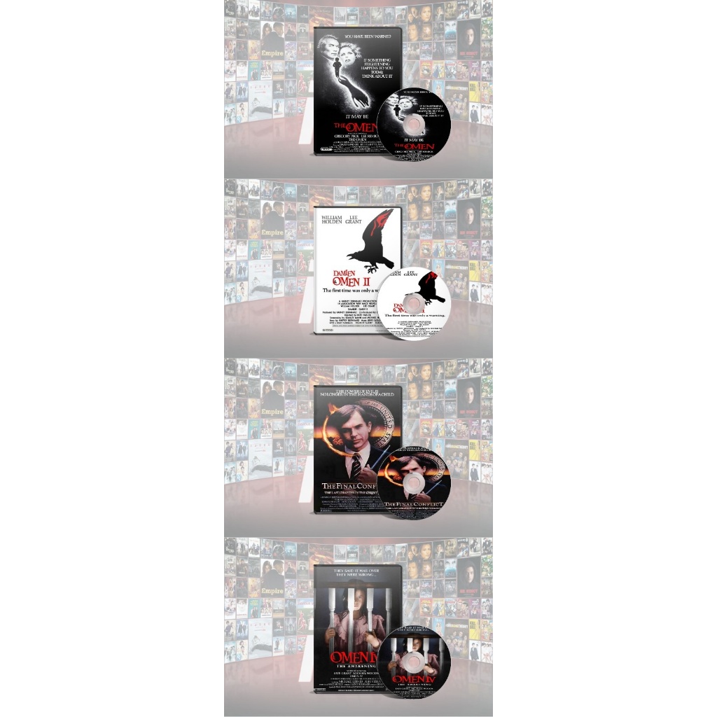 DVD The Omen I-IV (1976-1991) + DVD The Omen (2006) + DVD The First Omen (2024)