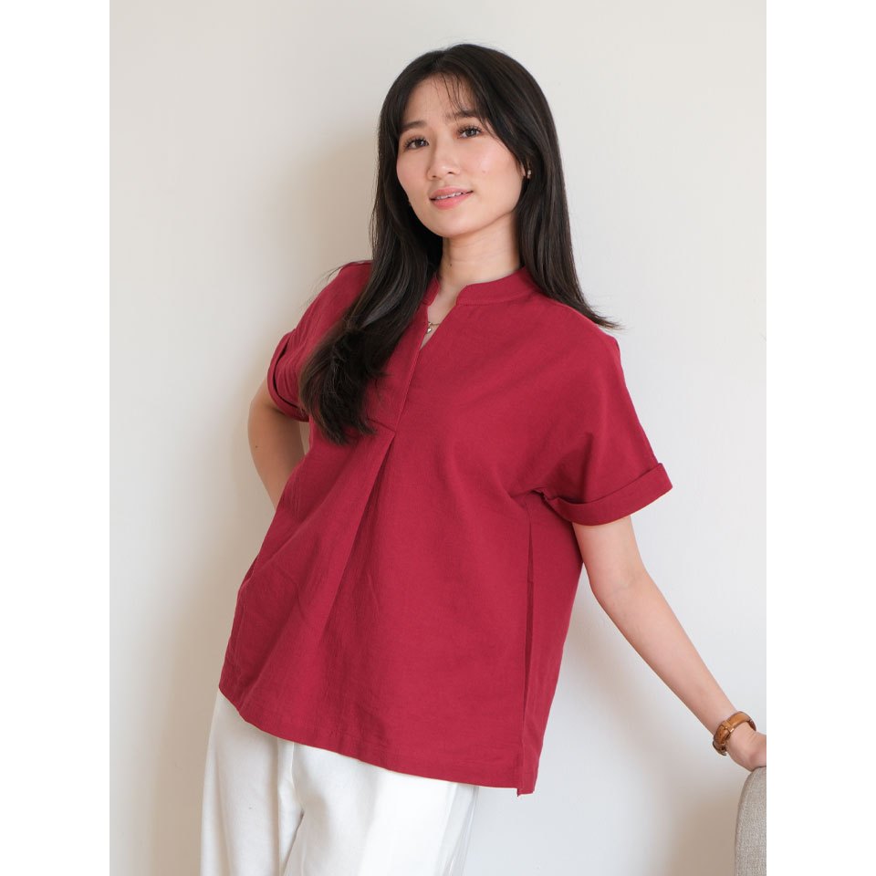 Meltrick - Noelle Blouse Maroon