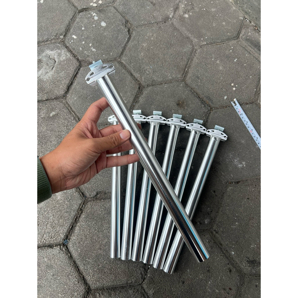 25.4 เงิน CHROME โลหะผสม FIXIE MTB FEDERAL 254 ที่นั่ง POST SADDLE POST 25.4 HX TAIWAN STURDY THICK