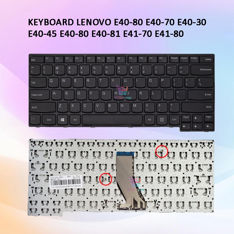 LENOVO E40-80 E40-70 E40-30 E40-45 E40-80 E40-81 E41-70 E41-80 คีย์บอร์ด