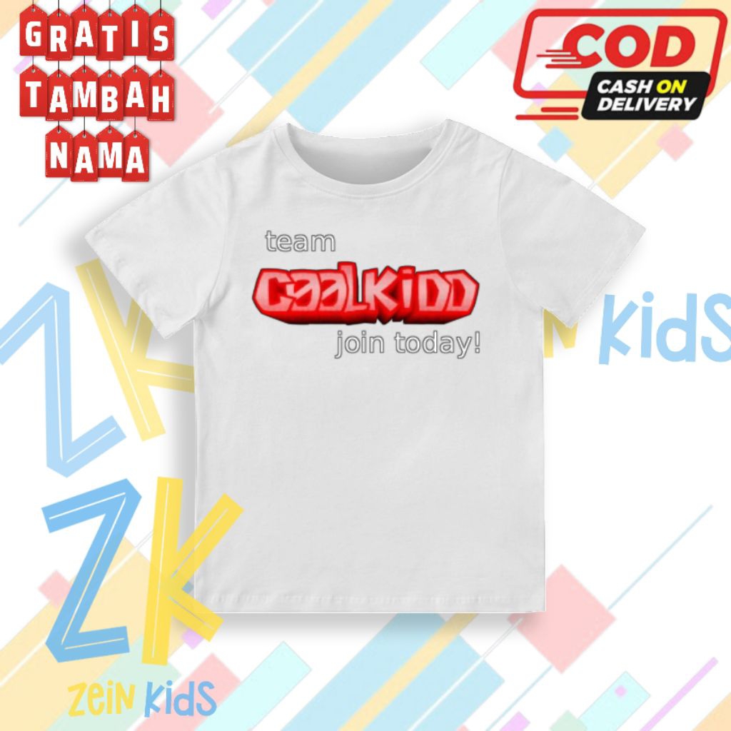 Forsaken Team Coolkid เสื้อยืดเด็ก - Team Coolkid Roblox Forsaken Kids Fashion