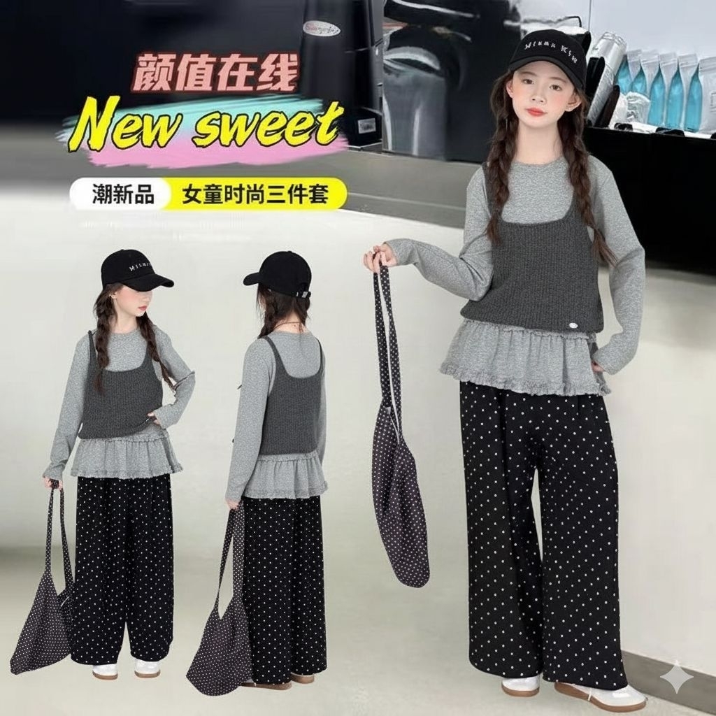 HKT-SET BKK 3IN1 SZ 130-160(5-8T)