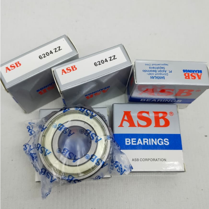แบริ่ง 6204 ZZ ASB Original Ball Bearing 6204 ZZ ASB (เนื้อหา 10 ชิ้น)