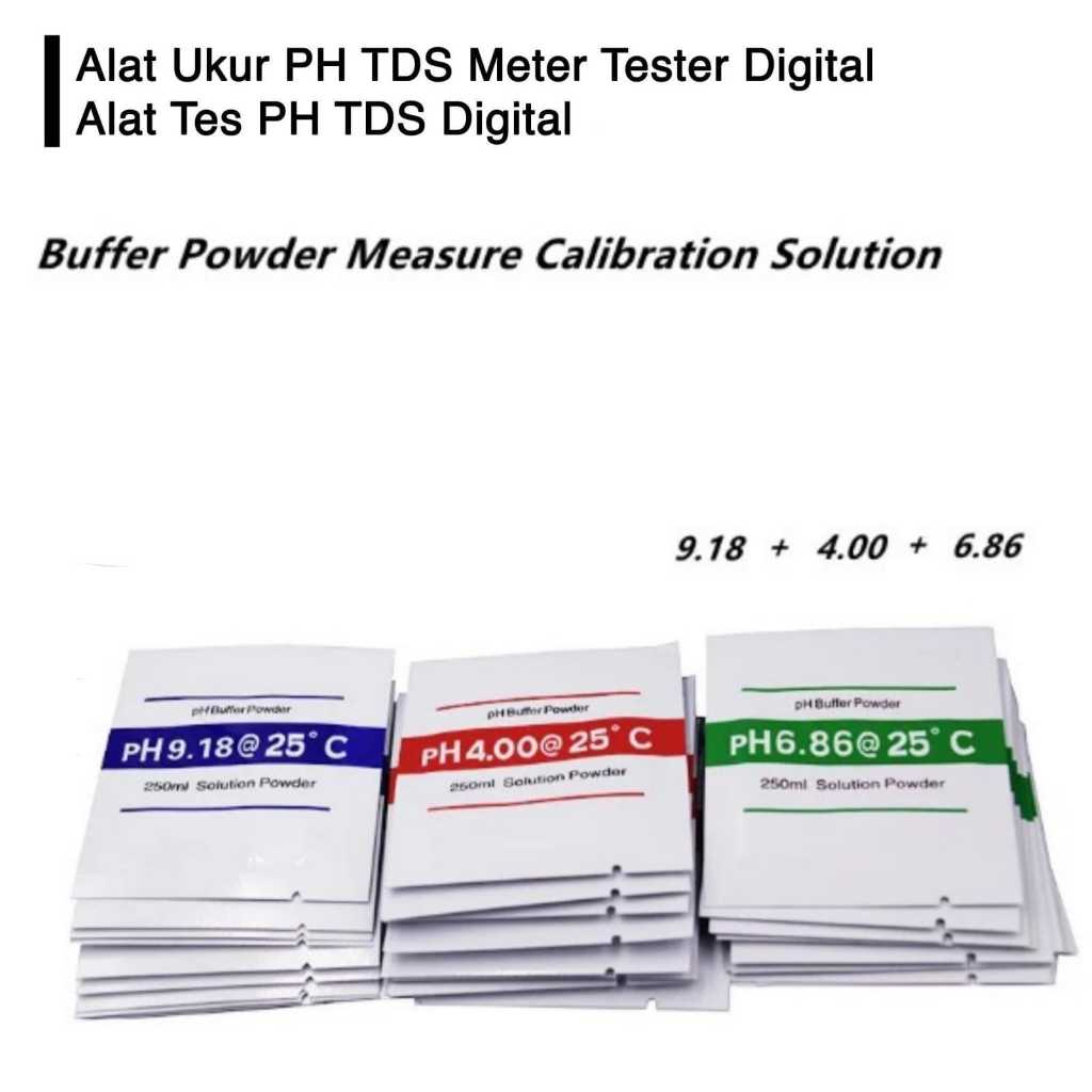 PH Meter Calibration Powder Acid Base Calibration Powder ผงบัฟเฟอร์