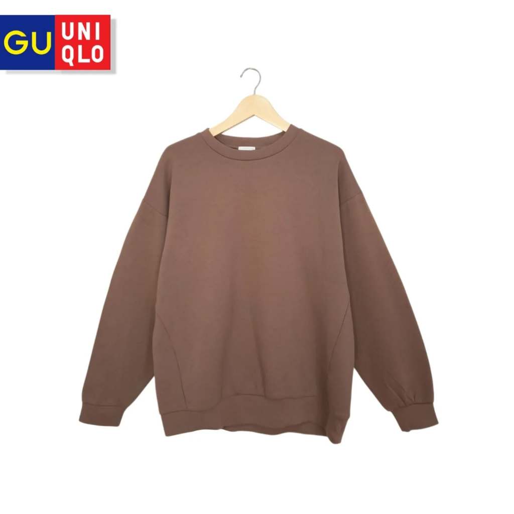 คอกลม Basic O-Neck GU Uniqlo Brown Mocha (CODE: B119 - 25)
