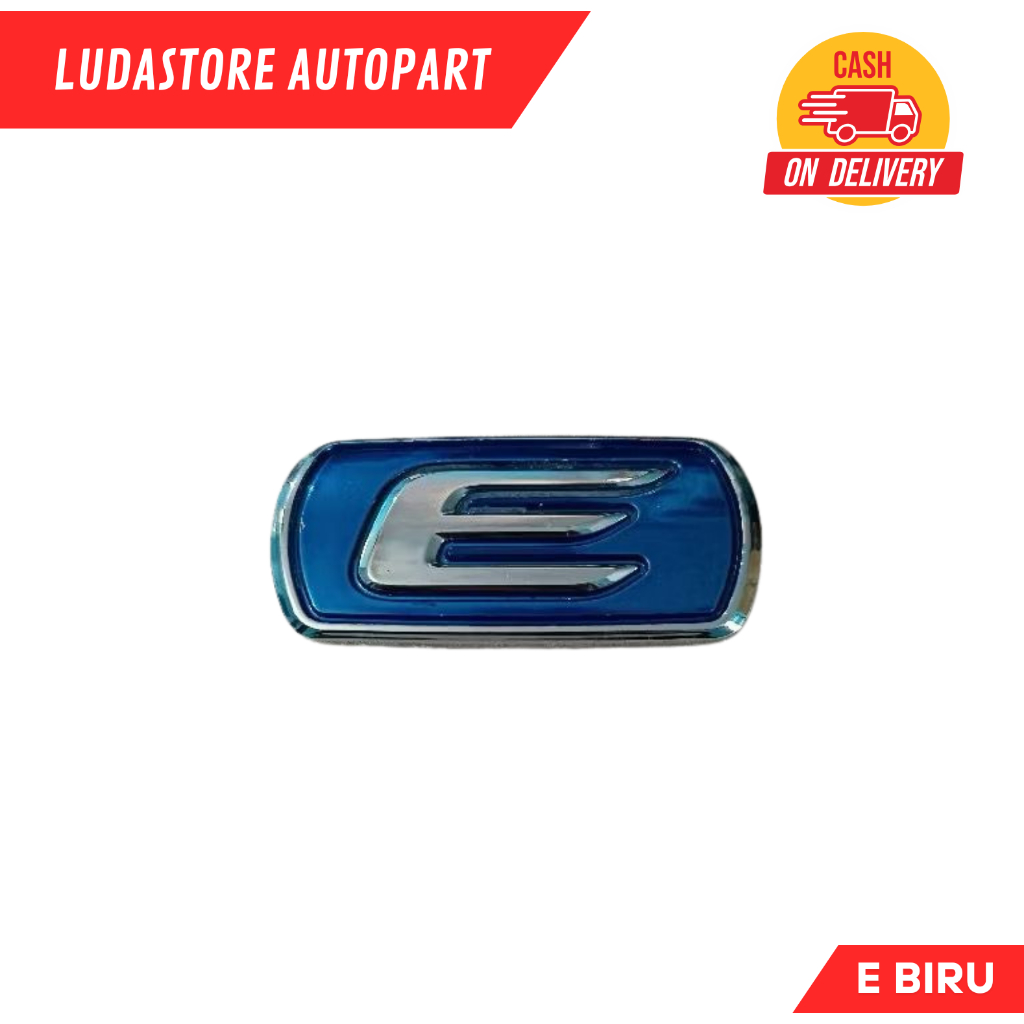 สัญลักษณ์รถยนต์การเขียน Blue E