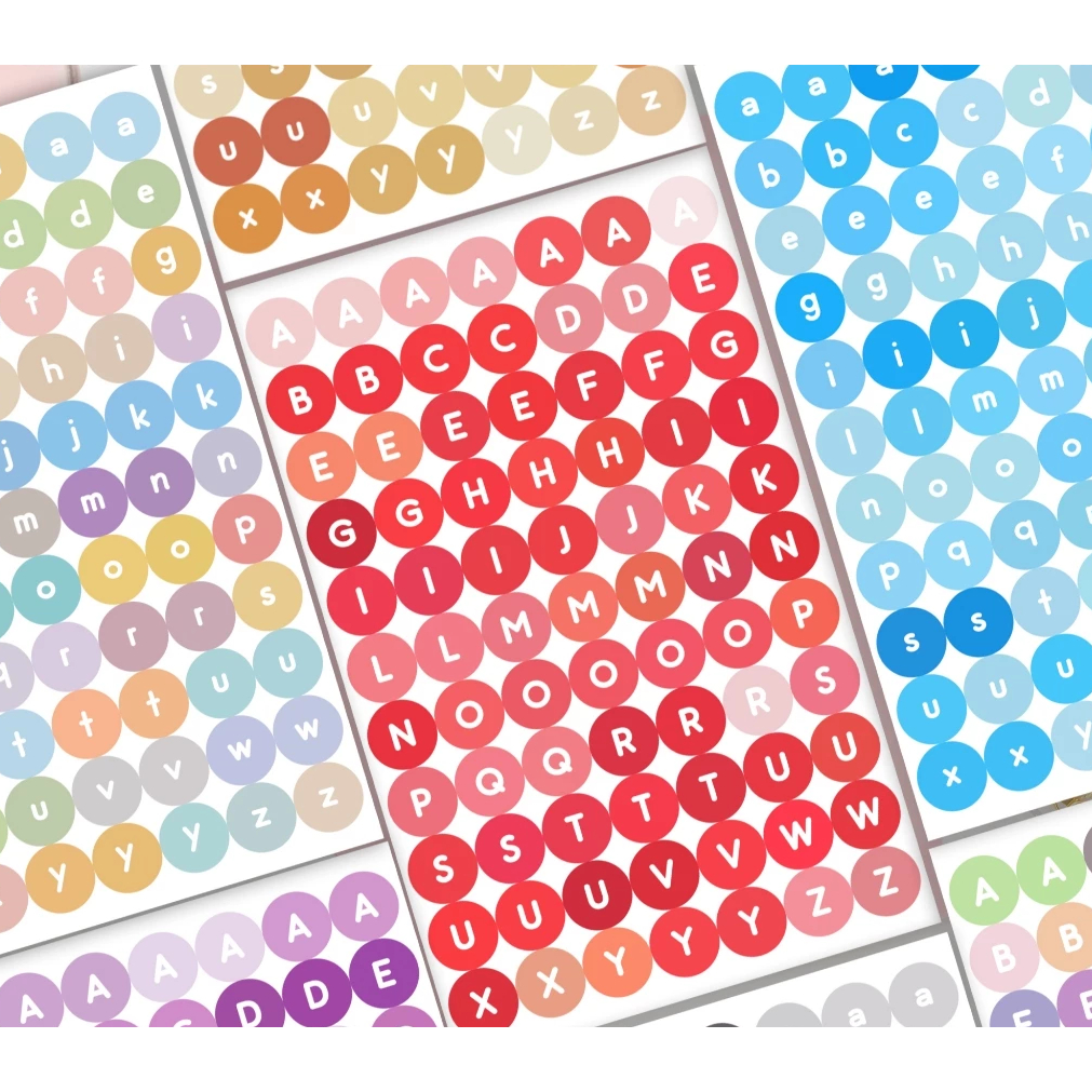 Letter Deco Sticker / Letter Journal Sticker / Aesthetic / Letter Sticker Tumblr DIY สมุดภาพ