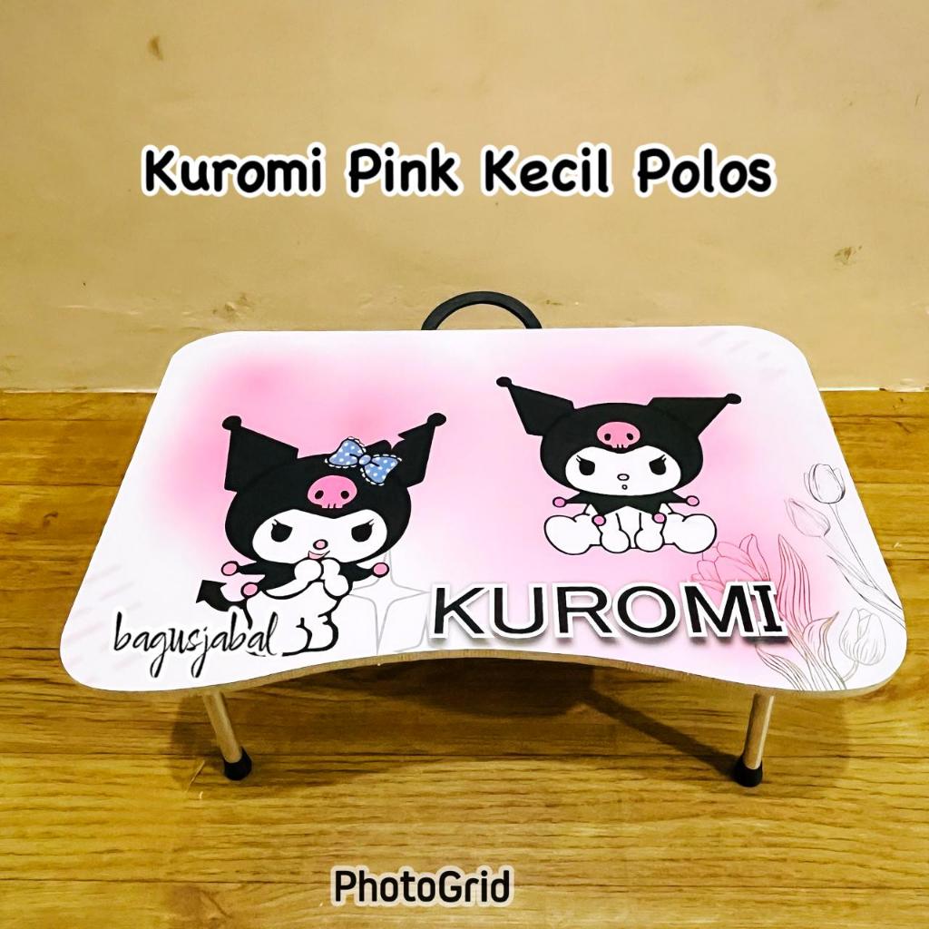Hakaw17 CHILDRENS STUDY TABLE / FOLDING KU RO MI PINK SMALL LAPTOP และที่ใส่แก้ว V01