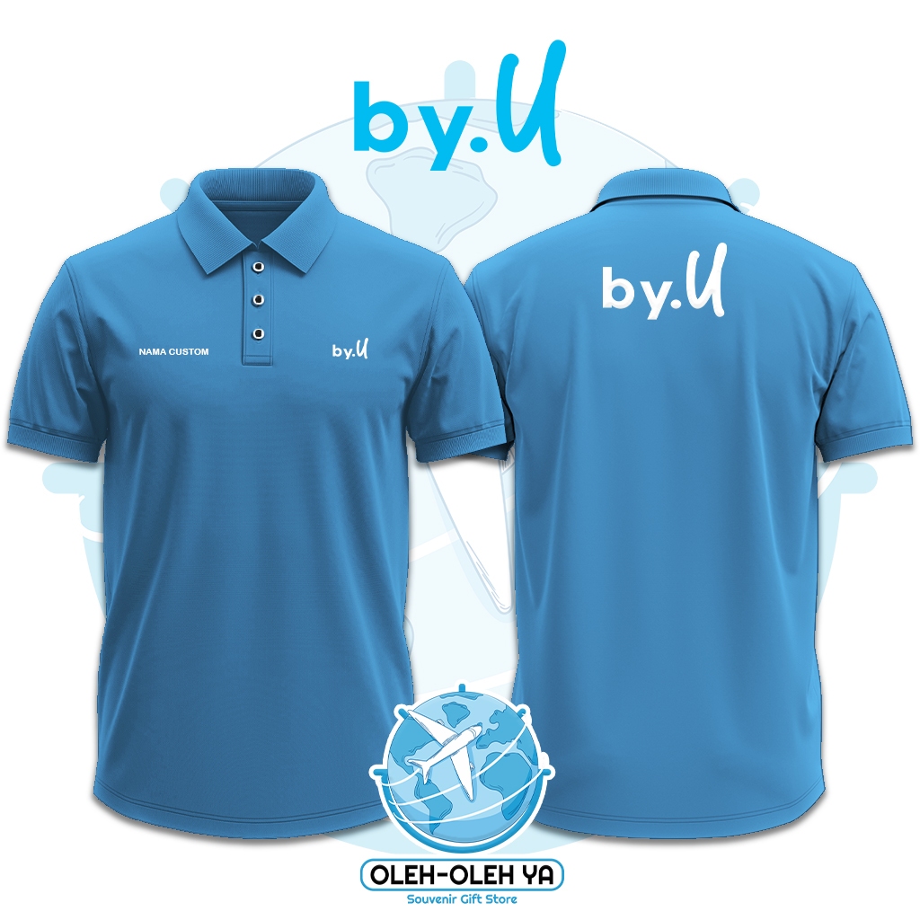 ของที่ระลึก Yes Wangki เสื้อโปโลคอปก Wangki Work Shirt - by.U Telkomsel - DTF เย็บปักถักร้อย Screen 