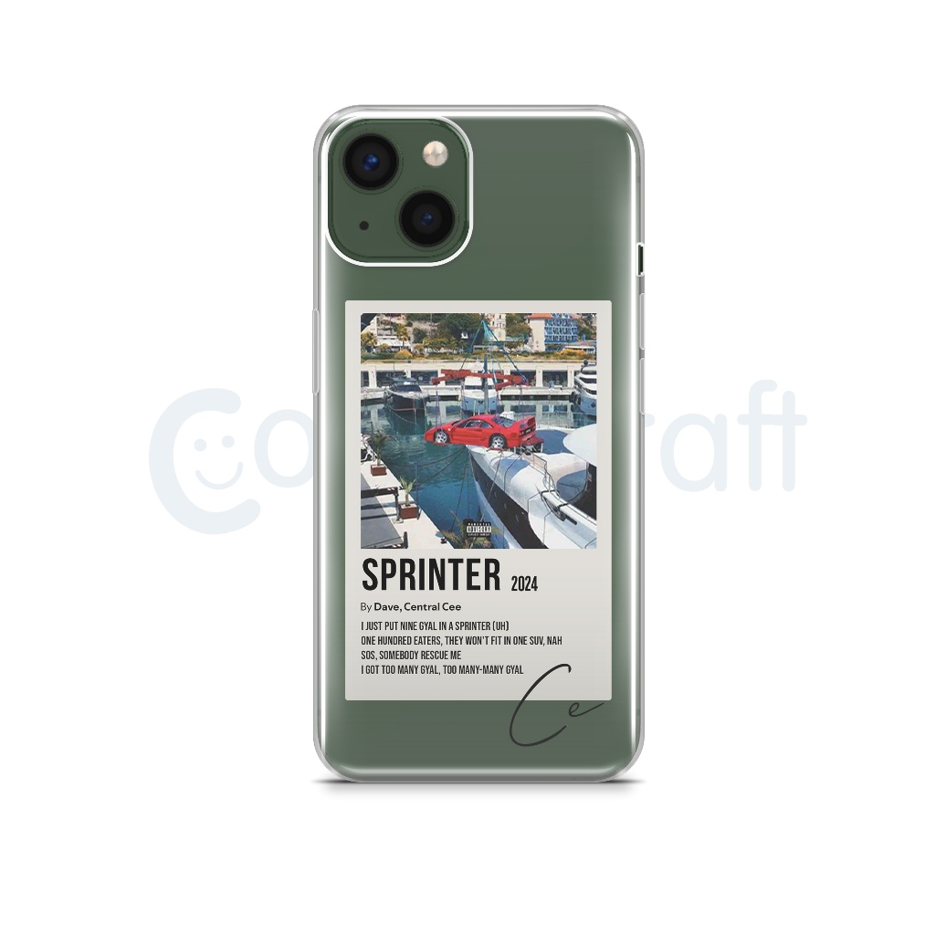 ภาพวาด HP Covercraft Sprinter Central Cee | เคสใสระดับพรีเมียมสําหรับ Iphone/Android ALL TYPES (ใช้ไ