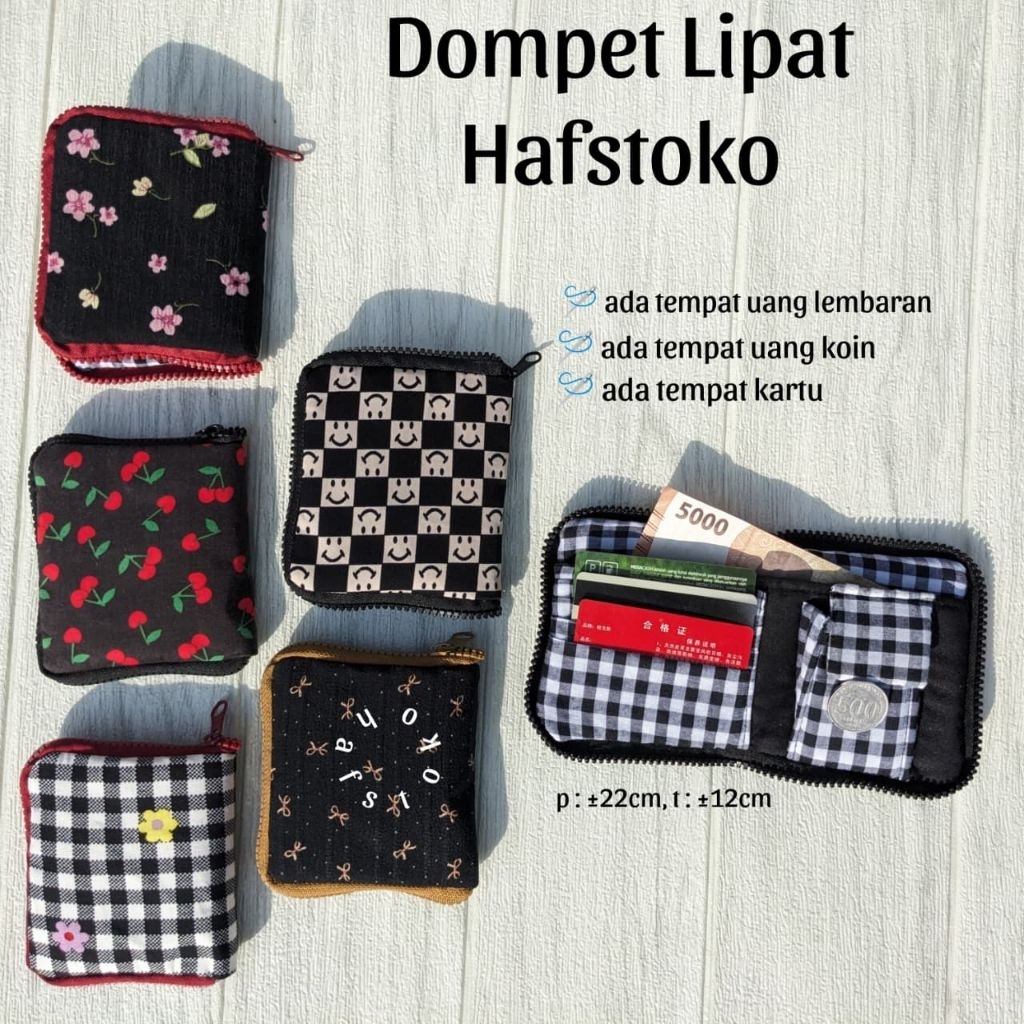 HAFSKO FOLDING WALLET / MONEY WALLET / MINI WALLET / WOMENS WALLET / MOTIF WALLET / CUTE WALLET