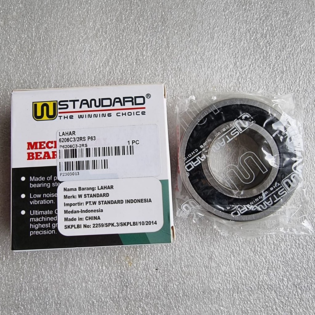 LAHAR BEARING 6206 C3/2RS ORIGINAL W STANDARD