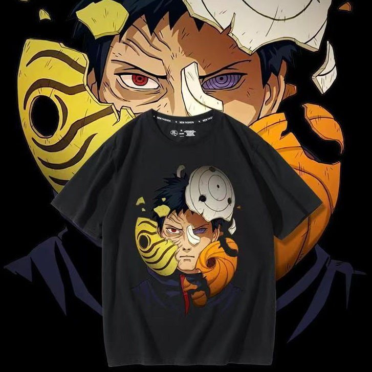Agatchi Boys T-Shirt Top Obito Uchiha Naruto Shipuden Motif เสื้อผ้าเด็กผู้ชาย Obito Image