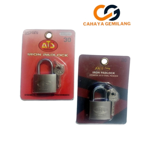 WHOLESALE ATS 30mm รูปไข่คอสั้นกุญแจเหล็กนิกเกิล ATS 30 mm สั้น CGP