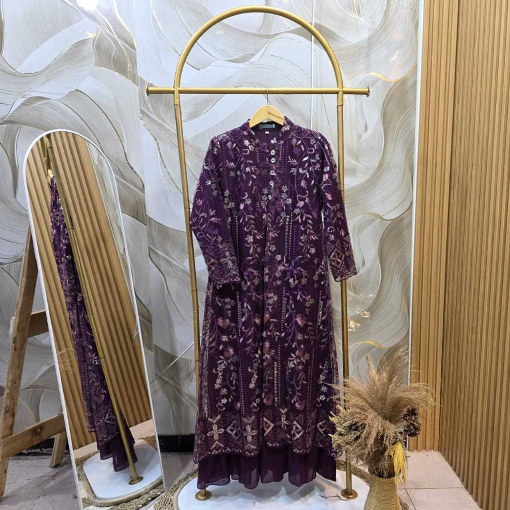Gamis Andari Gamis Lebara 2026 Gamis Premium spingel ใหม่
