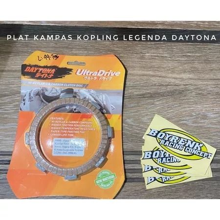 RACING จานคลัทช์ DAYTONA SUPRA GRAND LEGEND KIRANA REVO SUPRA FIT ASTREA - BRC OLSHOP