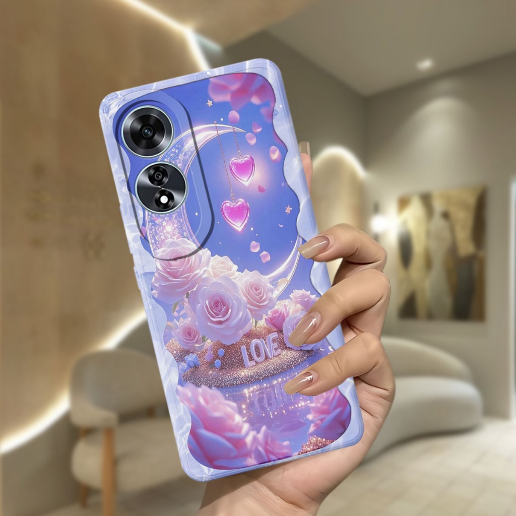 เคส Oppo A60 - เคสแฟชั่น Oppo A60s Softcase Macaron ปกป้องกล้อง Kesing Hp Casing Hp protector Hp - N
