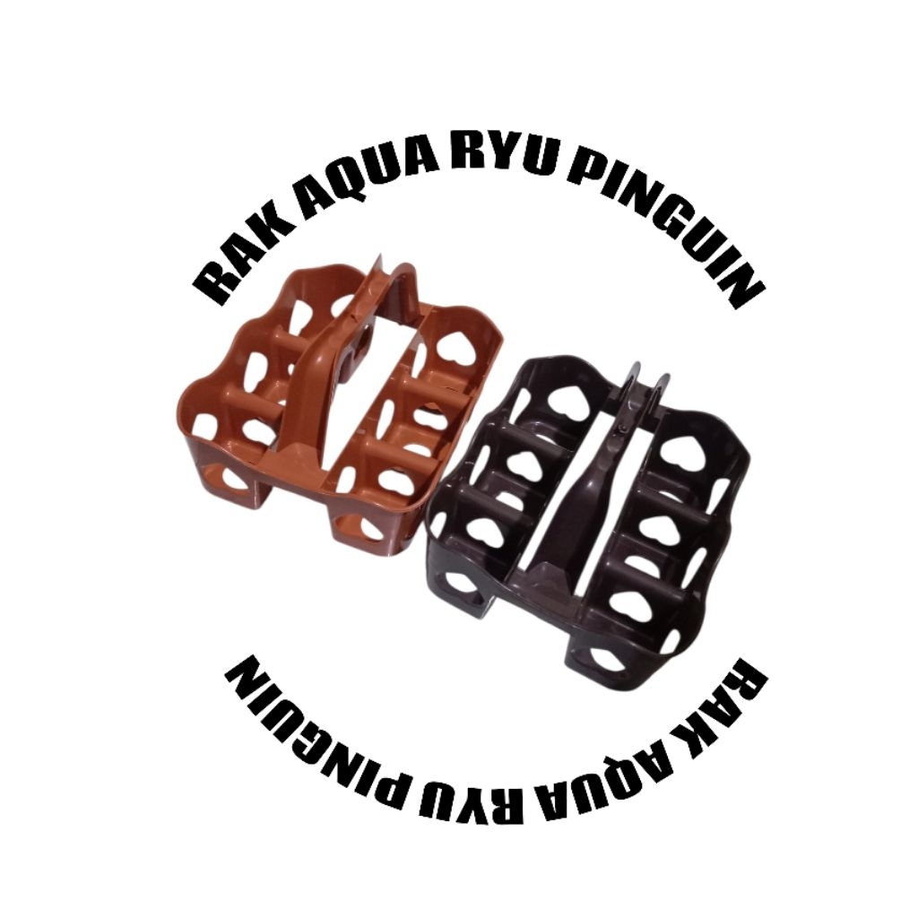 AQUA RYU PENGUIN RACK / AQUA GLASS CONTENTTS 6 / AQUA RACK CONTAINS 6 PENGUINS