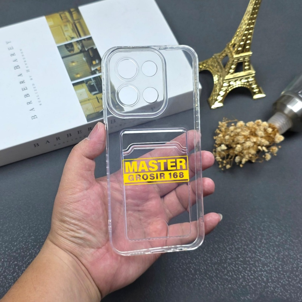 OPPO A6 PRO CASE WALLET CLEAR CARD SLOT CARD CASE สล็อตการ์ดใส OPPO A6 PRO
