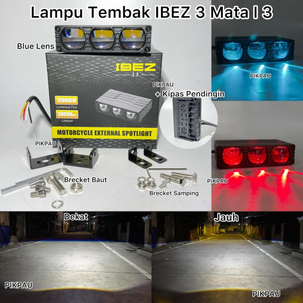 IBEZ i3 i2 BIled เลนส์สีฟ้าสปอตไลท์กันน้ําอลูมิเนียมเต็มรูปแบบ