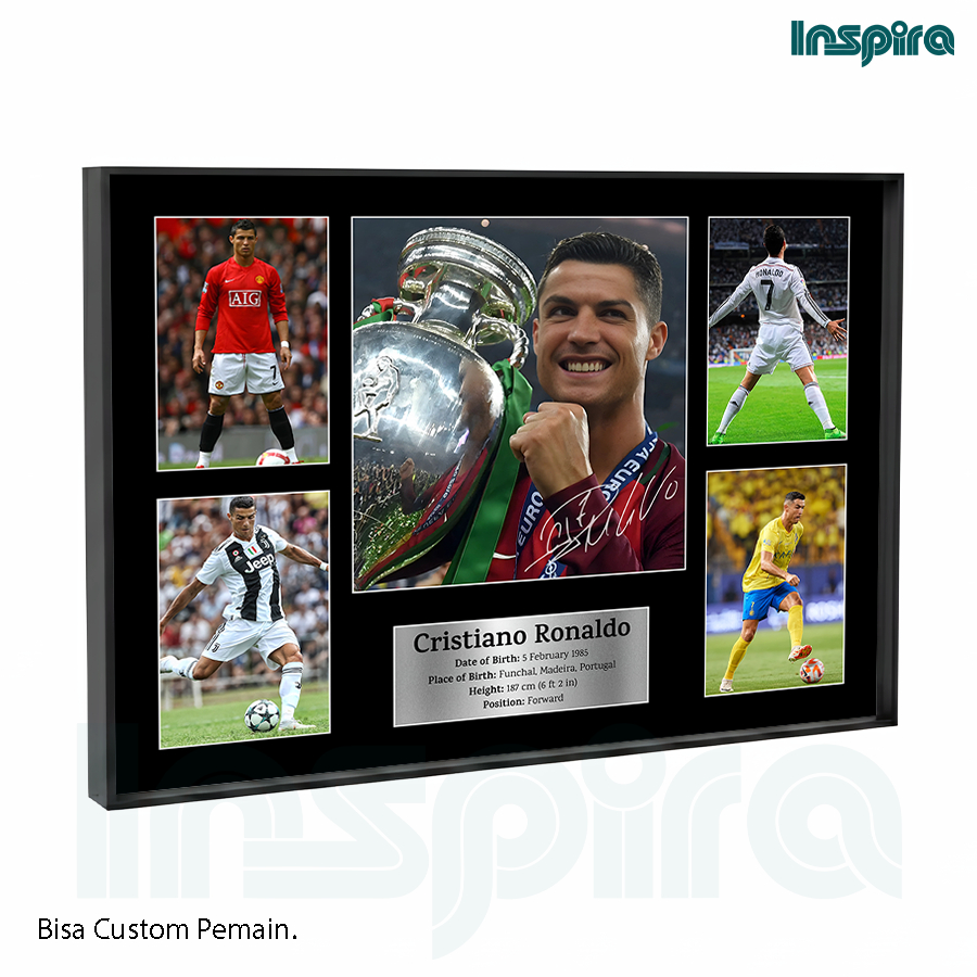 Inspiradekor Wall Display Room โปสเตอร์ Cristiano Ronaldo CR7 ตํานานฟุตบอล Sporty Premium