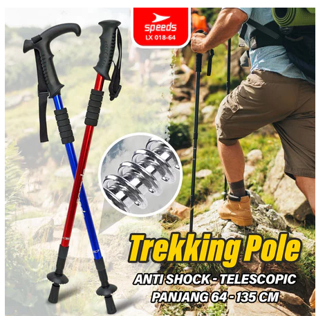 TREKING SPEEDS ไม้เท้าเดินป่าปีนเขา Trekking Pole Tracking Pole L Handle Mountain Camping Trekking S