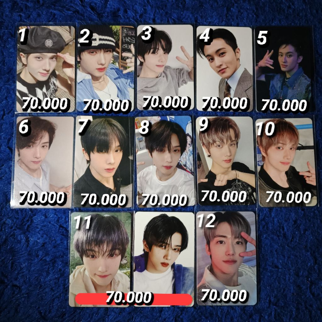 Photocard อย่างเป็นทางการ nct dream Mark Jisung Jaemin