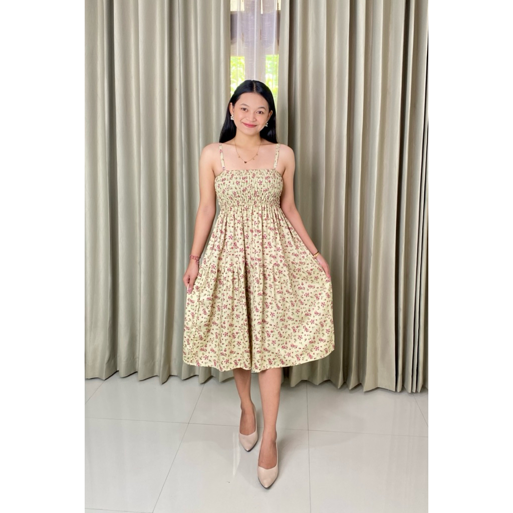 Yosita Dress Midi Jombo Rayon Fit XXL BB 70-80kg Casual Premium