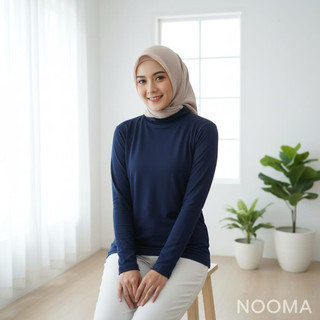 Manset Baju Bahan Kaos Rayon Super Premium Manset Lengan Panjang Adem Uniqlo Turtle Neck Berbagai Ukuran