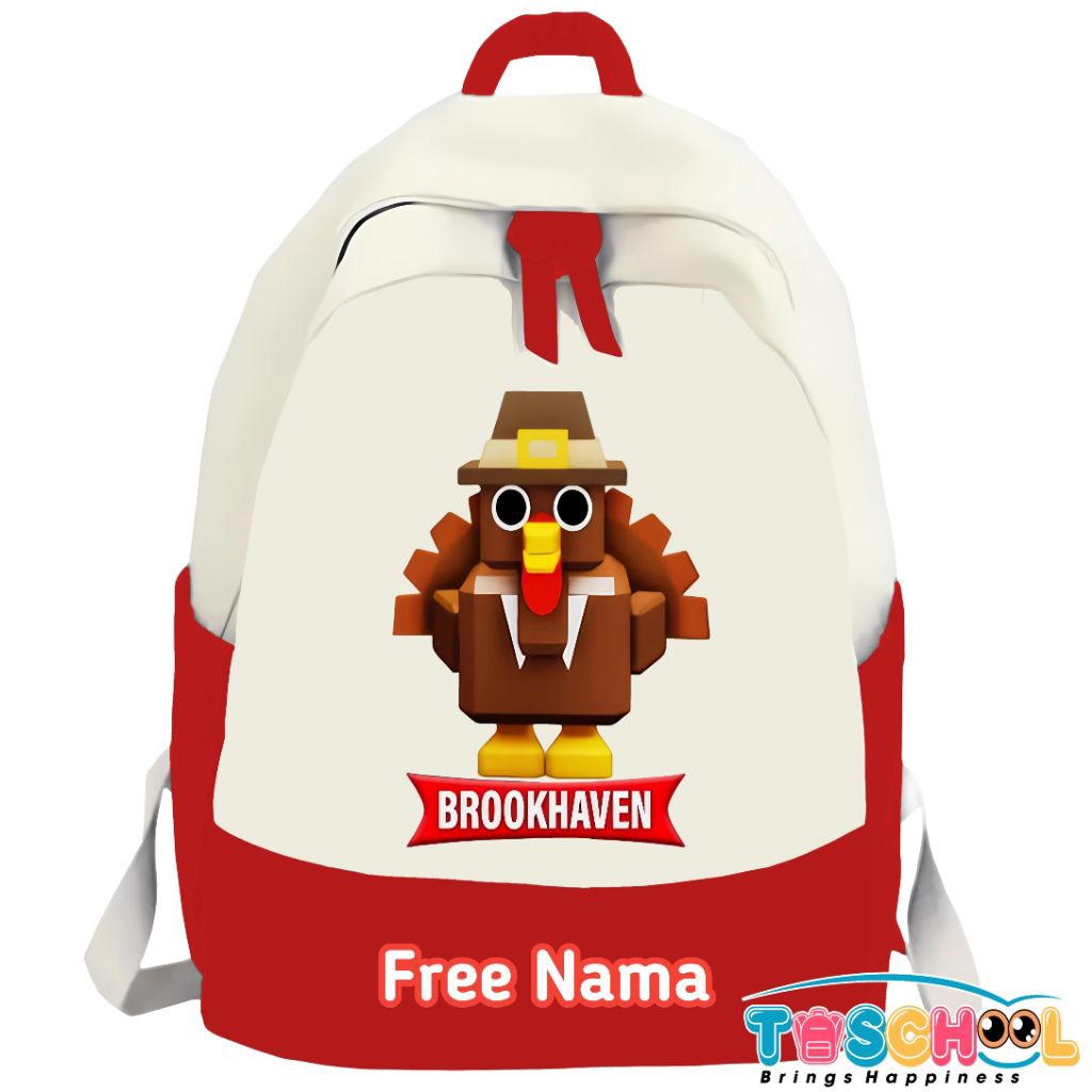 TURKEY ROBLOX BROOKHAVEN TURKEY CHARACTER CHILDRENS BACKPACK ฟรีชื่อ