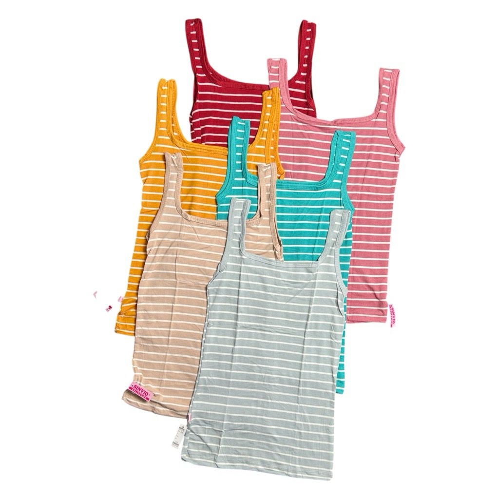 STRIPE Tank Top Package มี 3 ชิ้น / T-shirt Tank Top Package 3 ชิ้น STRIPE Tank Top Package
