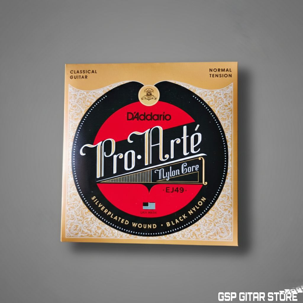 สายกีต้าร์โปร่งคลาสสิก Pro Arte EJ49 Black Nylon