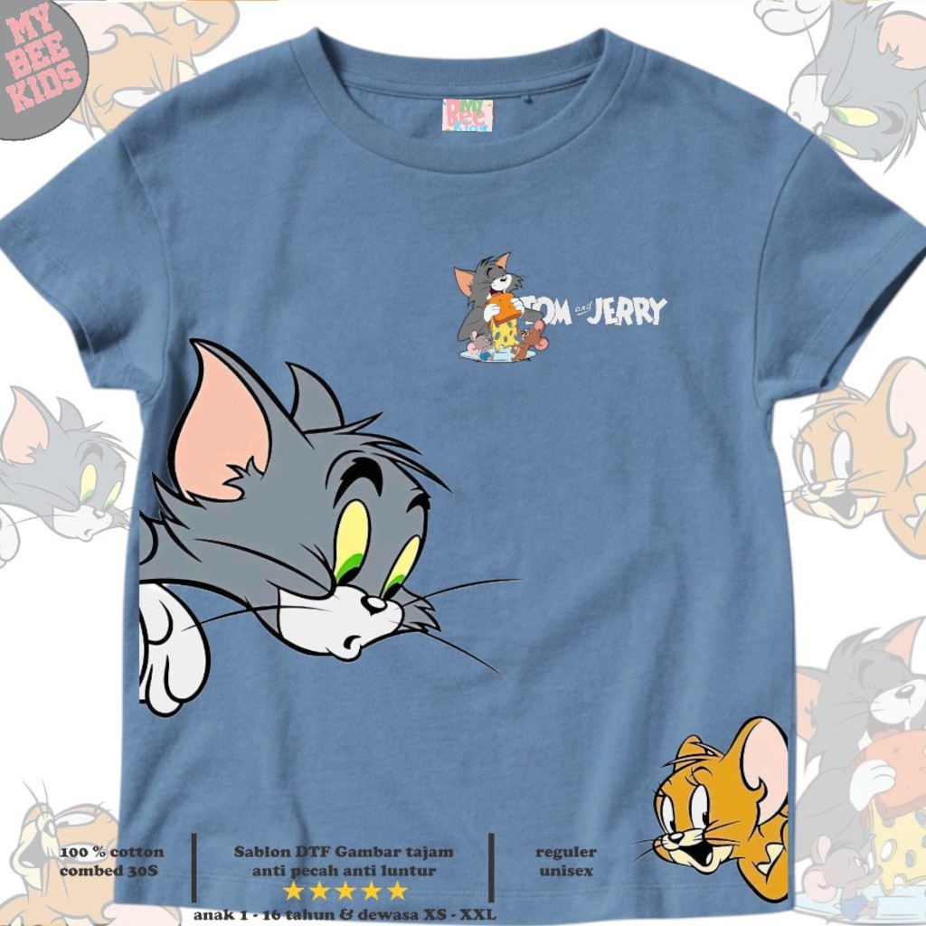 KATUN เสื้อผ้าเด็ก / เสื้อผ้าเด็ก เสื้อยืดแบรนด์พรีเมี่ยม 1-12 ปี superm&jerry sushing cotton 30s