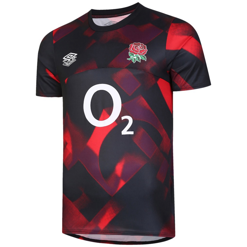 England Rugby Uplift Warm Up Jersey - สีดํา