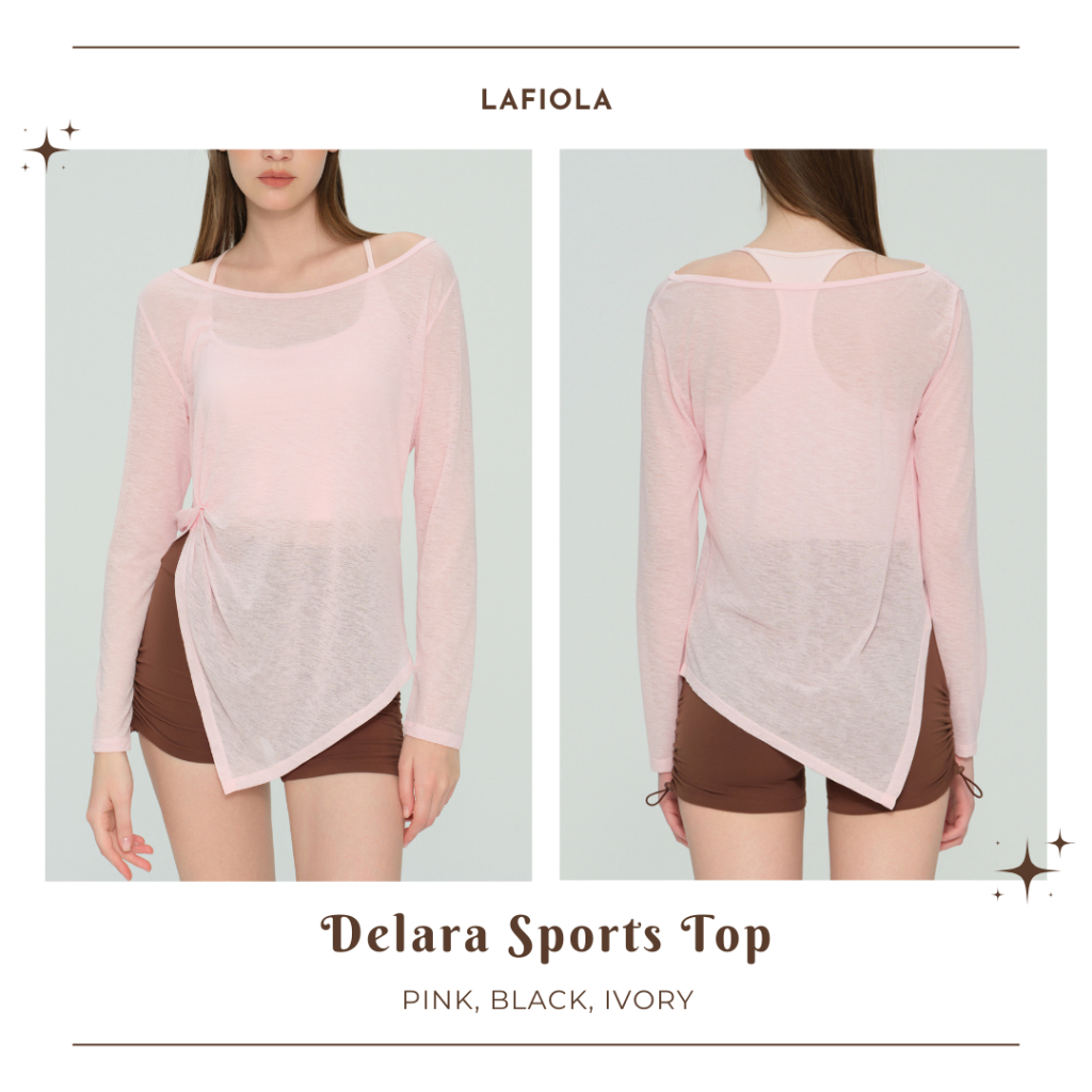 LAFIOLA - DELARA SPORTS TOP Gym Workout Pilates SPORTS TOP