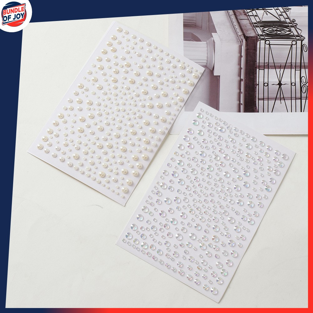 MATA Pearl Face Sticker Set / Makeup Eye Decorative Sticker Face Gem Crystal Sticker คอสเพลย์ Bundle