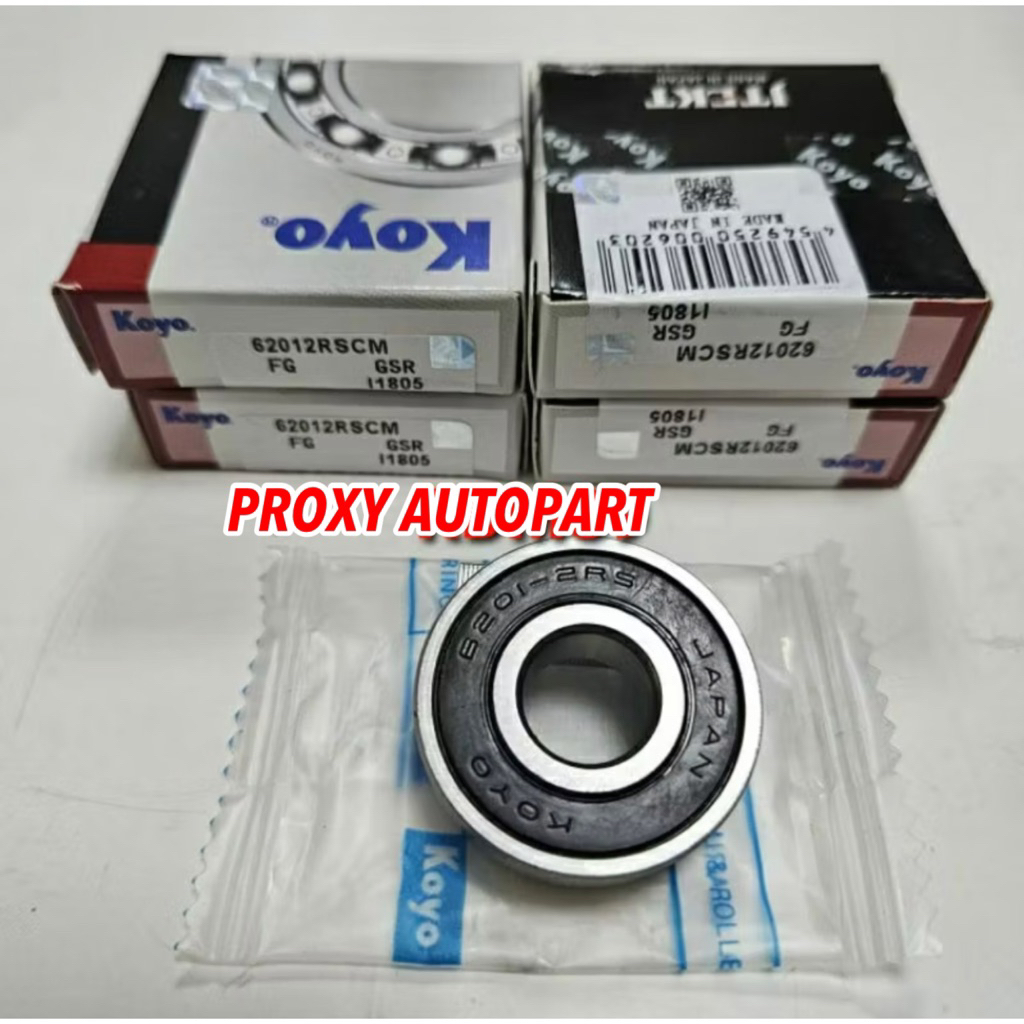 Lahar Bearing 6201 2RS KOYO ORIGINAL - PROXY AUTOPART