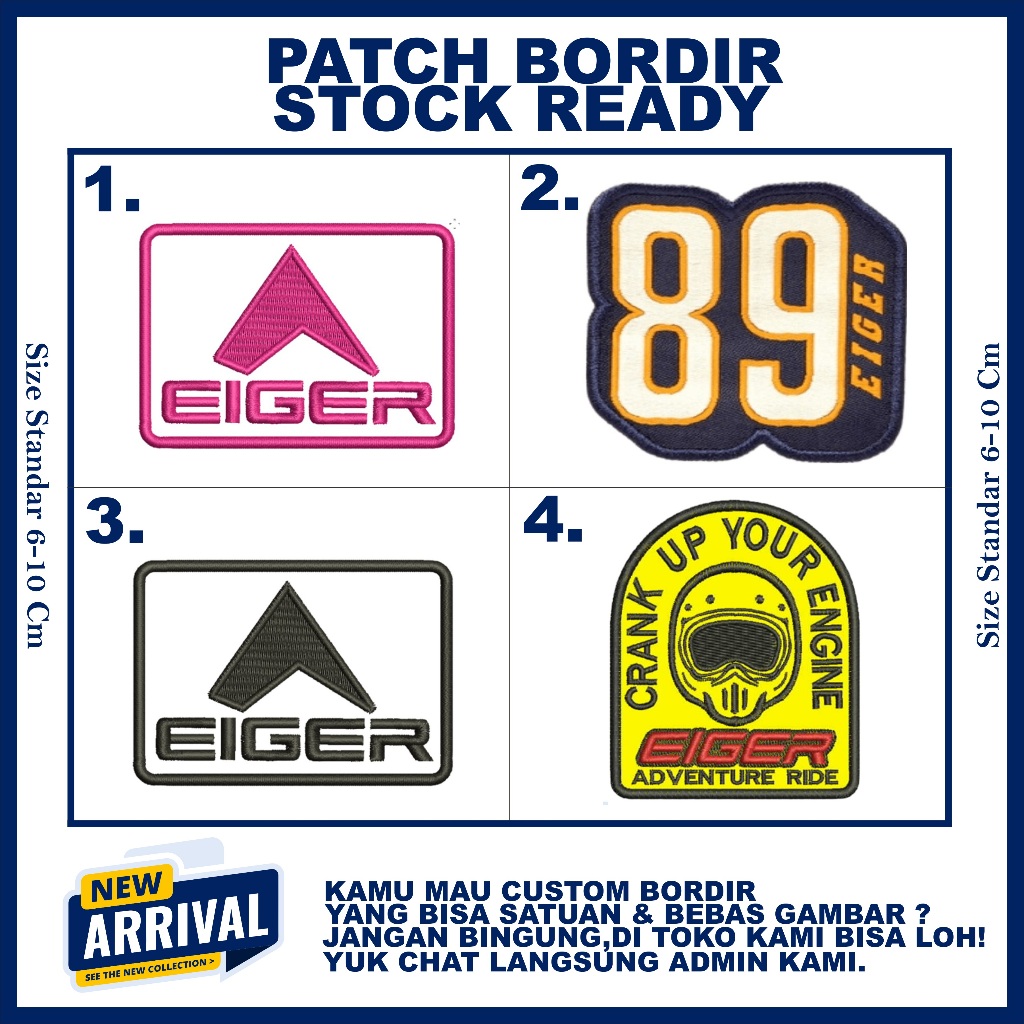 BEST EIGER EMBROIDERY PATCH EMBLEM & 11 - ZONE EMBROIDERY