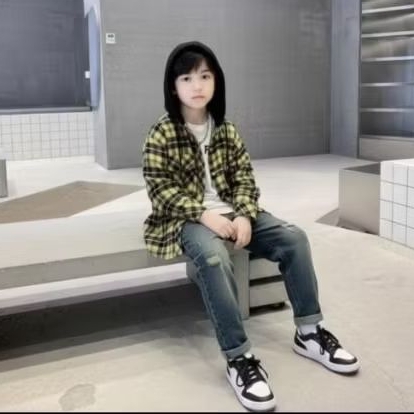 KEMEJA LBS- IMPORT Mens HODIE SHIRT SET SKENA PANTS 120.130.140.150