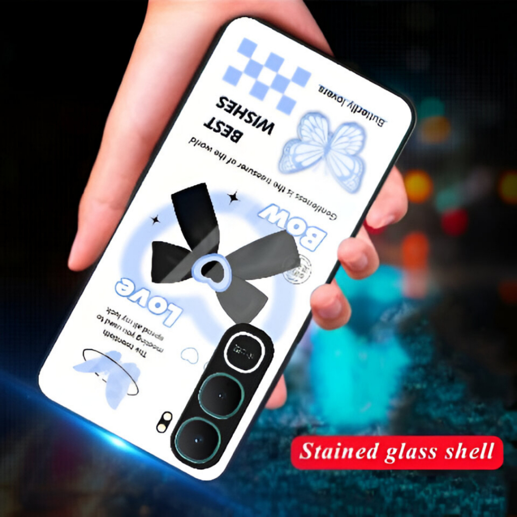 Softcase Glass สําหรับ Vivo Y21D กรณีเคลือบเงา Vivo Y21D กรณี Vivo Y21D กรณีแก้ว Vivo Y21D กรณีกันกร