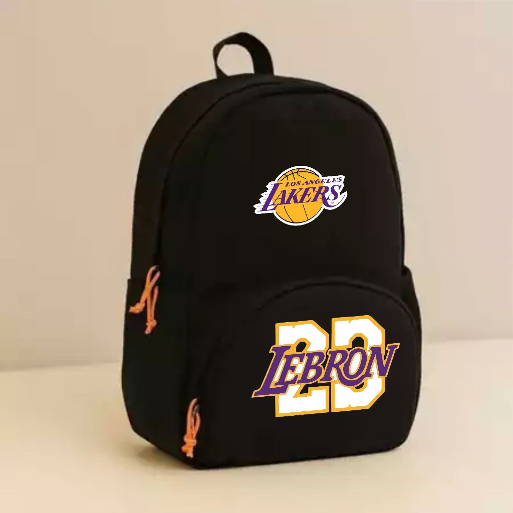Catenzo Junior - Stylish Lakers Lebron 23 XD1 กระเป๋าเป้นักเรียนชายและหญิง