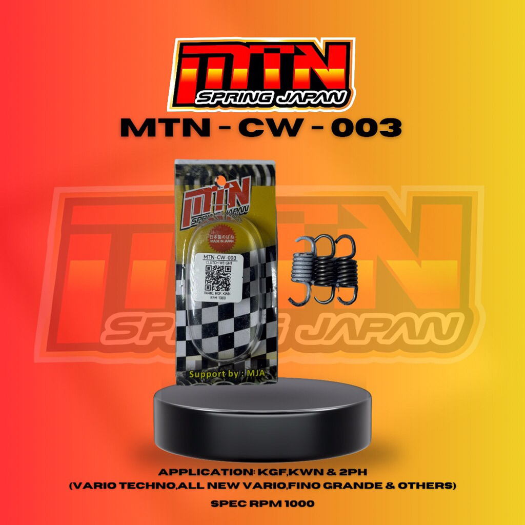 MTN SPRING CW 003 RPM 1000 1500 VARIO VESPA FINO KGF KWN 2PH & VESPA KC_KC RACING STORE