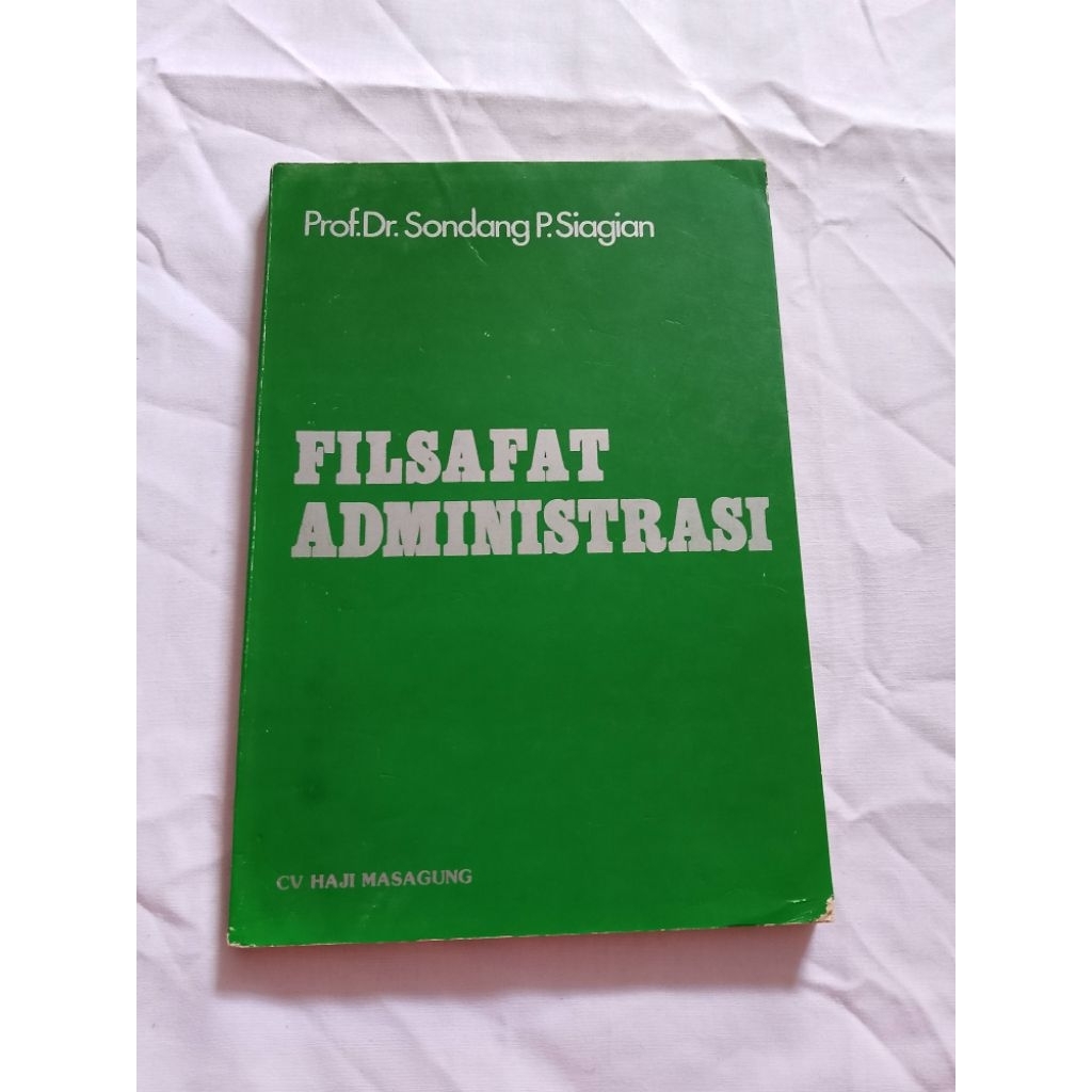 ADMINISTRATIVE PHILOSOPHY BOOK