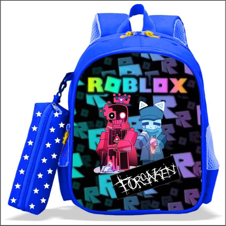 ROBLOX FORSAKEN Icon Childrens School Backpack คุณภาพระดับพรีเมียม